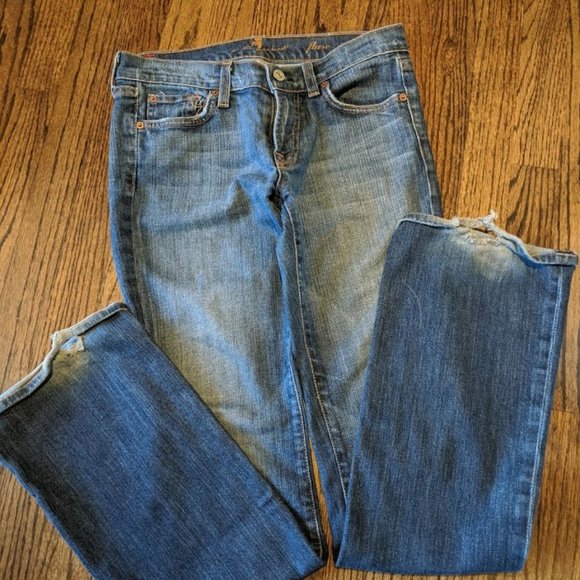 7 for All Mankind Flares Size 27 (Slim) - Picture 3 of 3